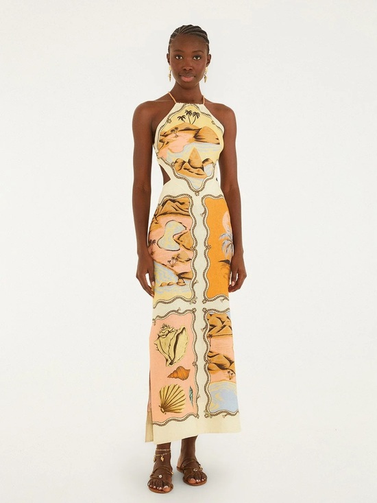 FARM Rio Dresses & Skirts - FARM RIO
SOUVENIR MIX SCARVES MAXI DRESS
